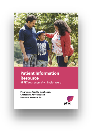 English PFIC patient information resource brochure cover