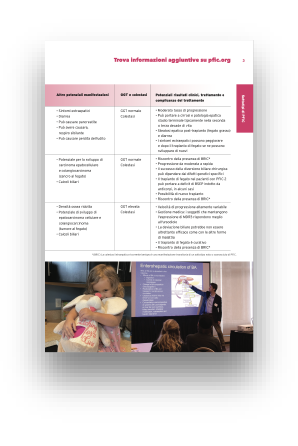 Italian language patient educational brochure excerpt