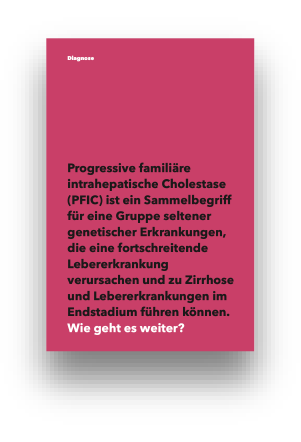 German language PFIC patient educational brochure excerpt